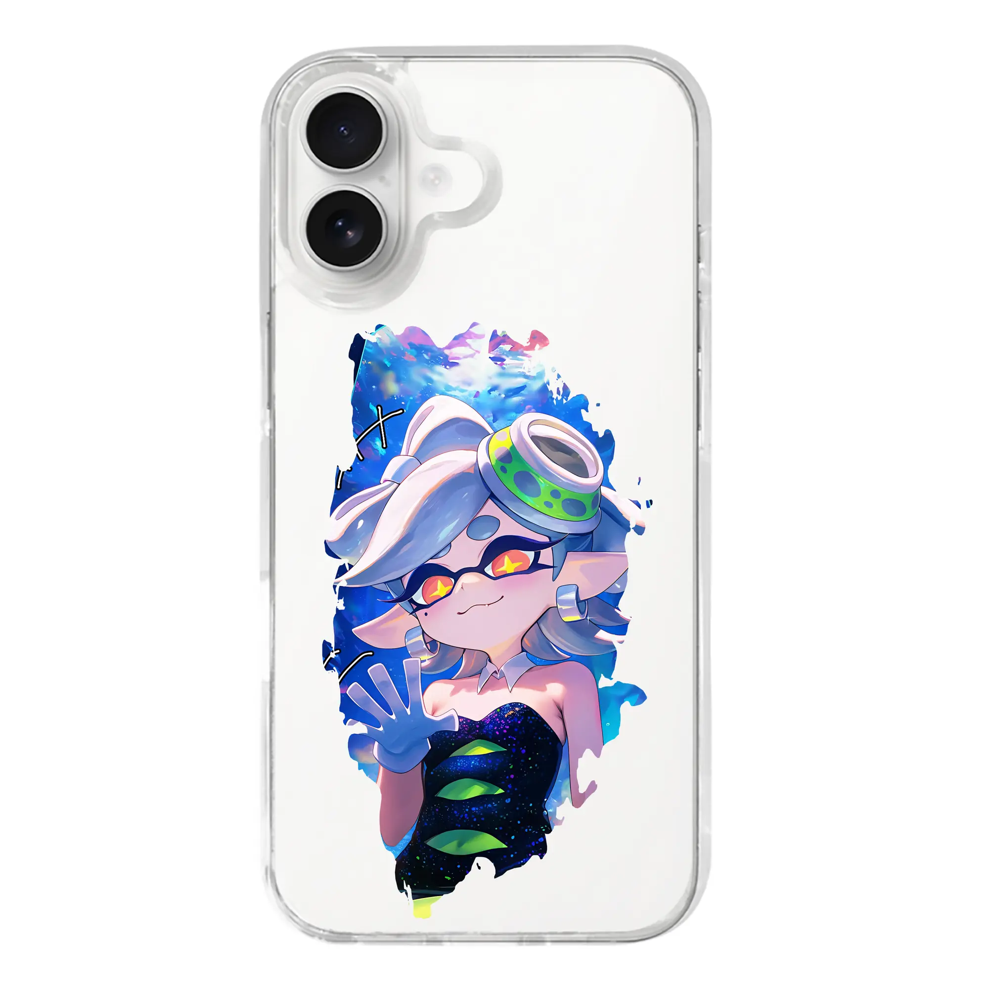 スプラトゥーン グッズ,シオカラーズ ホタル - iPhone 17シリーズ 透明スマホケース – 薄型・耐衝撃・精密フィット保護カバー